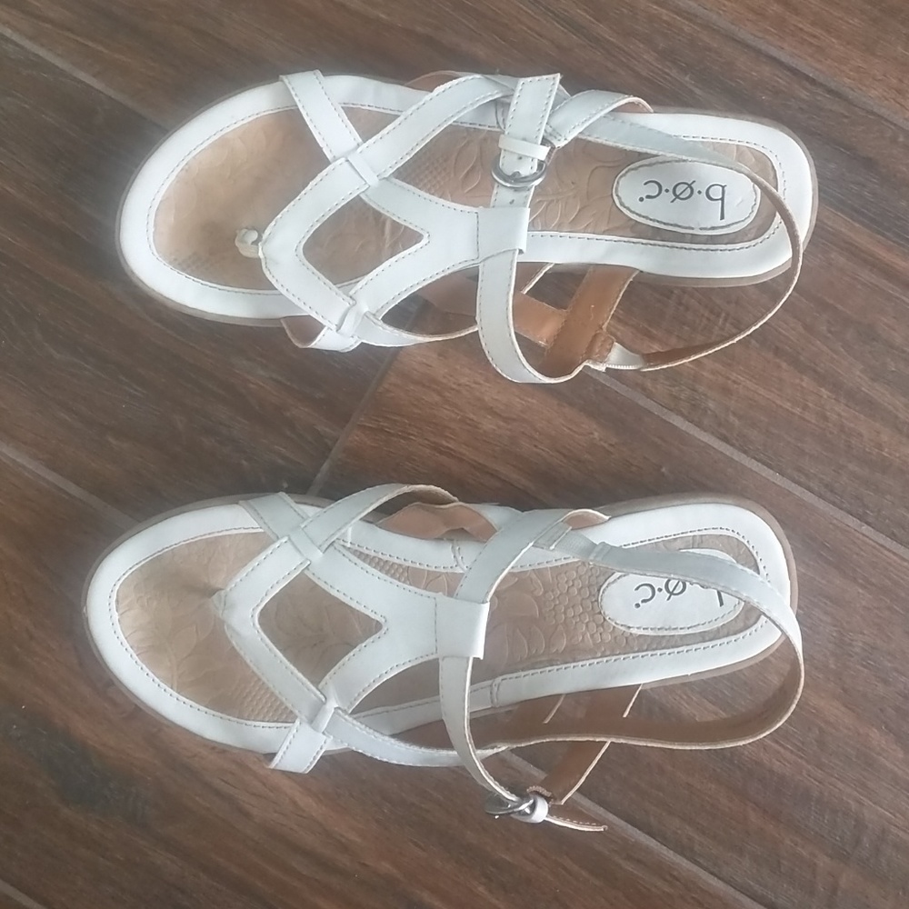 BOC white sandals
